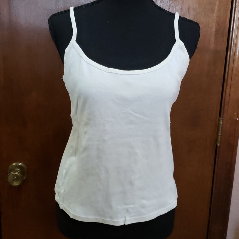 Victoria's Secret adjustable strap tank white L
